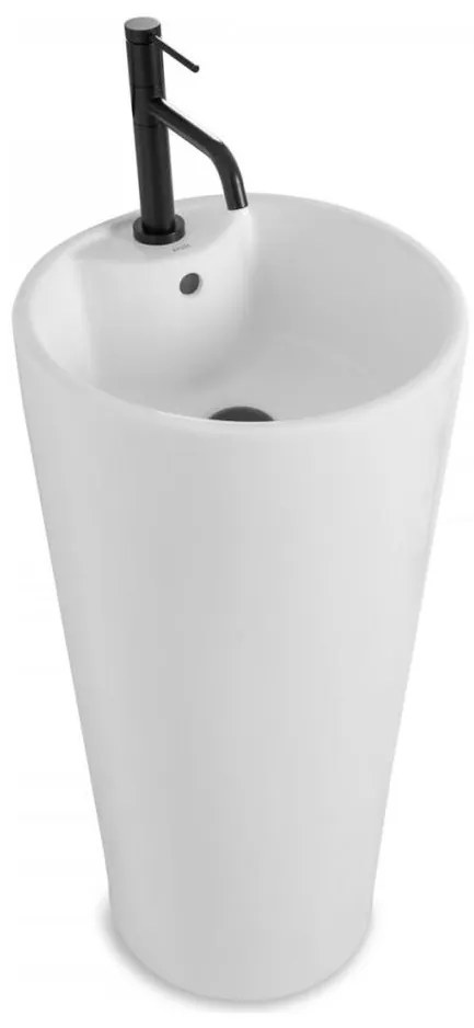 REA-U5635 - Umywalka wolnostojąca BLANKA 85x40 cm ceramika/biały połysk