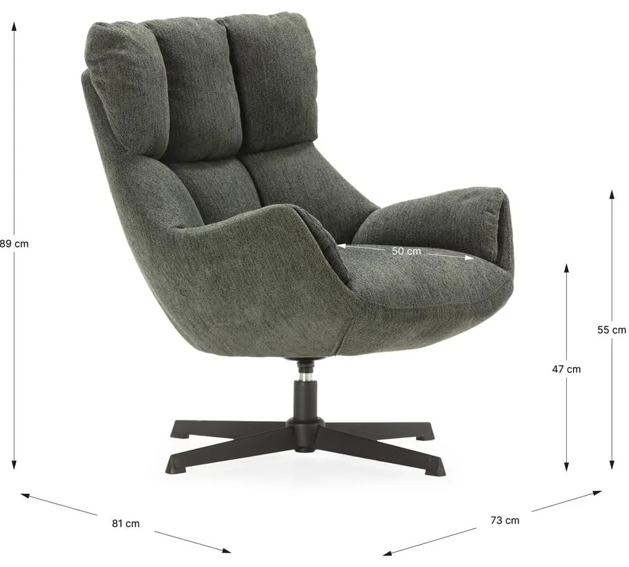 Zielony fotel Odette – Marckeric