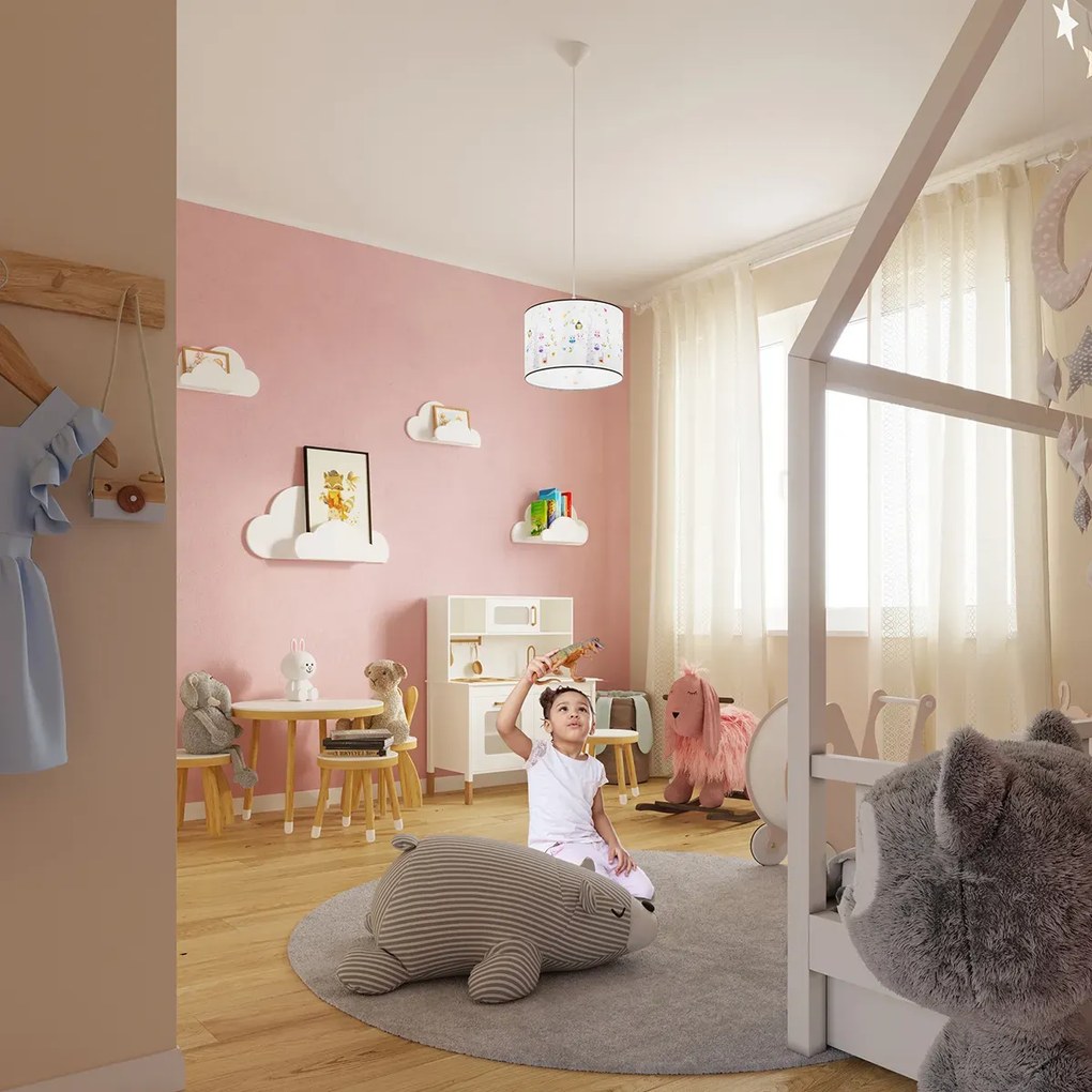 Lampa wisząca SOWY 40 biała SOLLUX  LIGHTING
