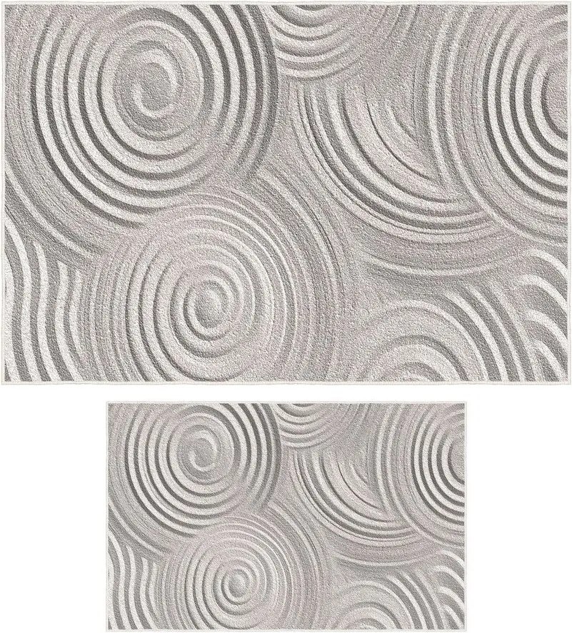 Jasnoszare dywaniki łazienkowe zestaw 2 szt. 60x100 cm – Foutastic