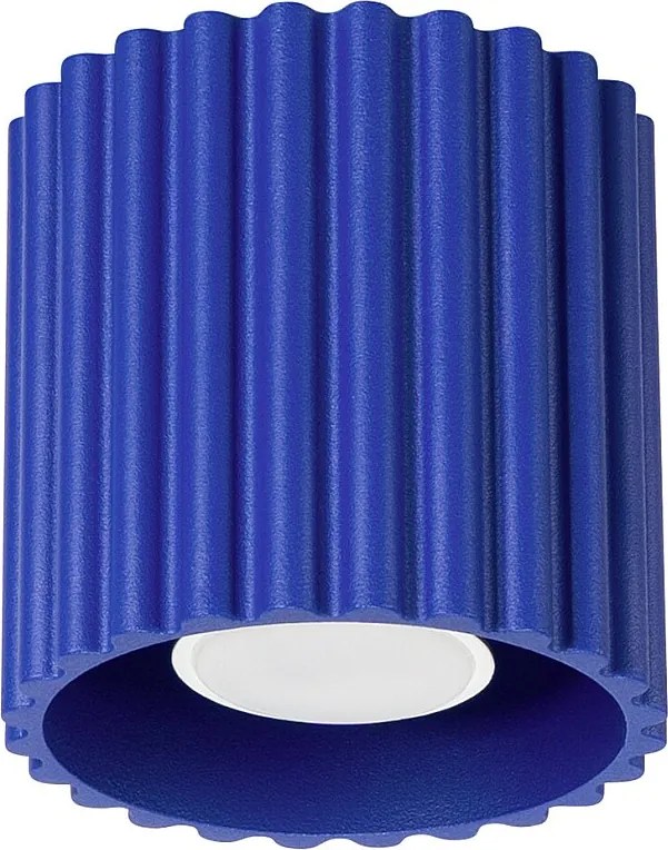 Lampa Sufitowa Minimalistyczny Aura, Aluminium - 1 Źródło - L.10 X H.10 Cm - Ultramaryna