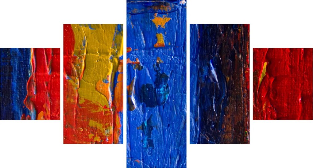 Obraz malarskich kolorów (125x70 cm)