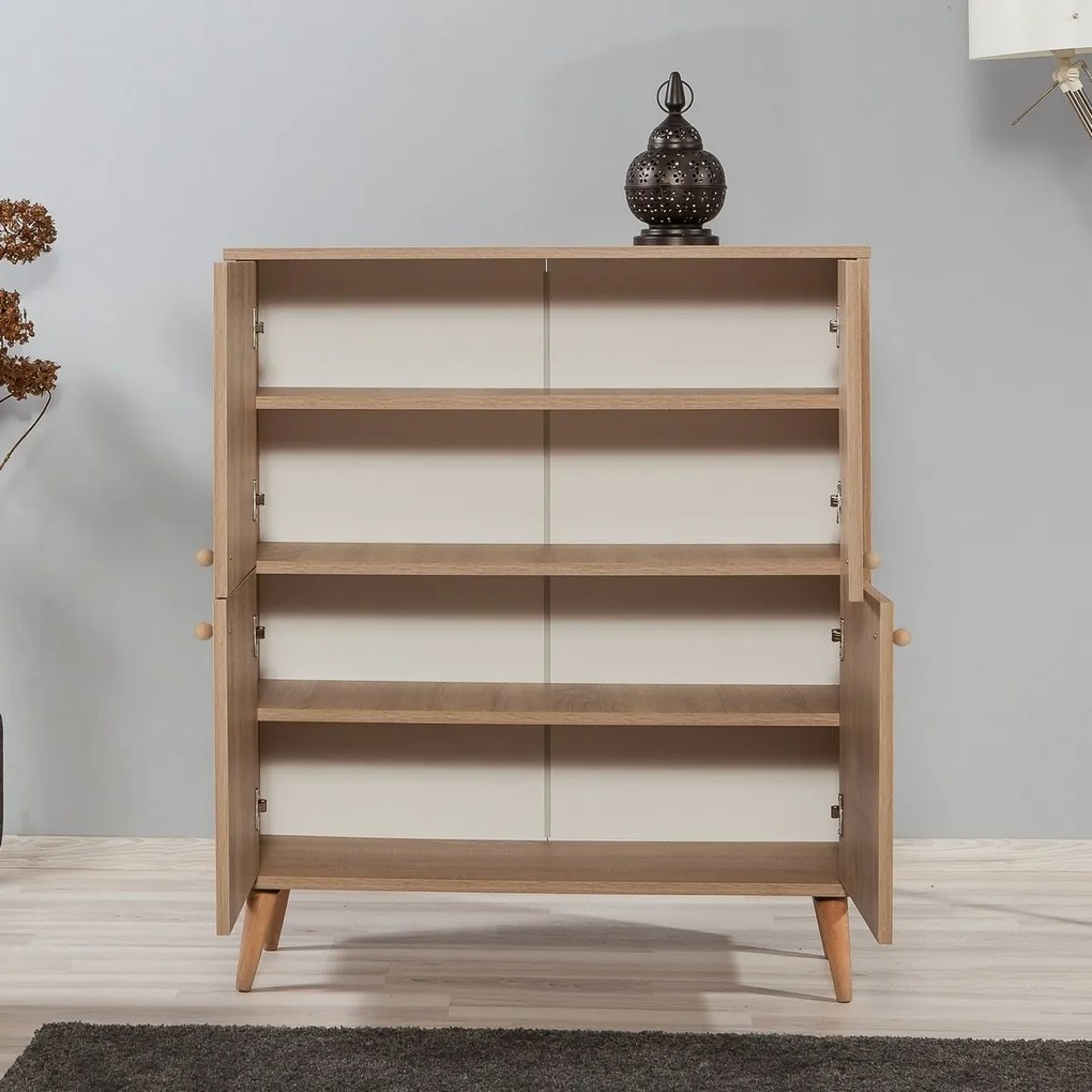 Szafka Mega Sonoma Oak Flowers II