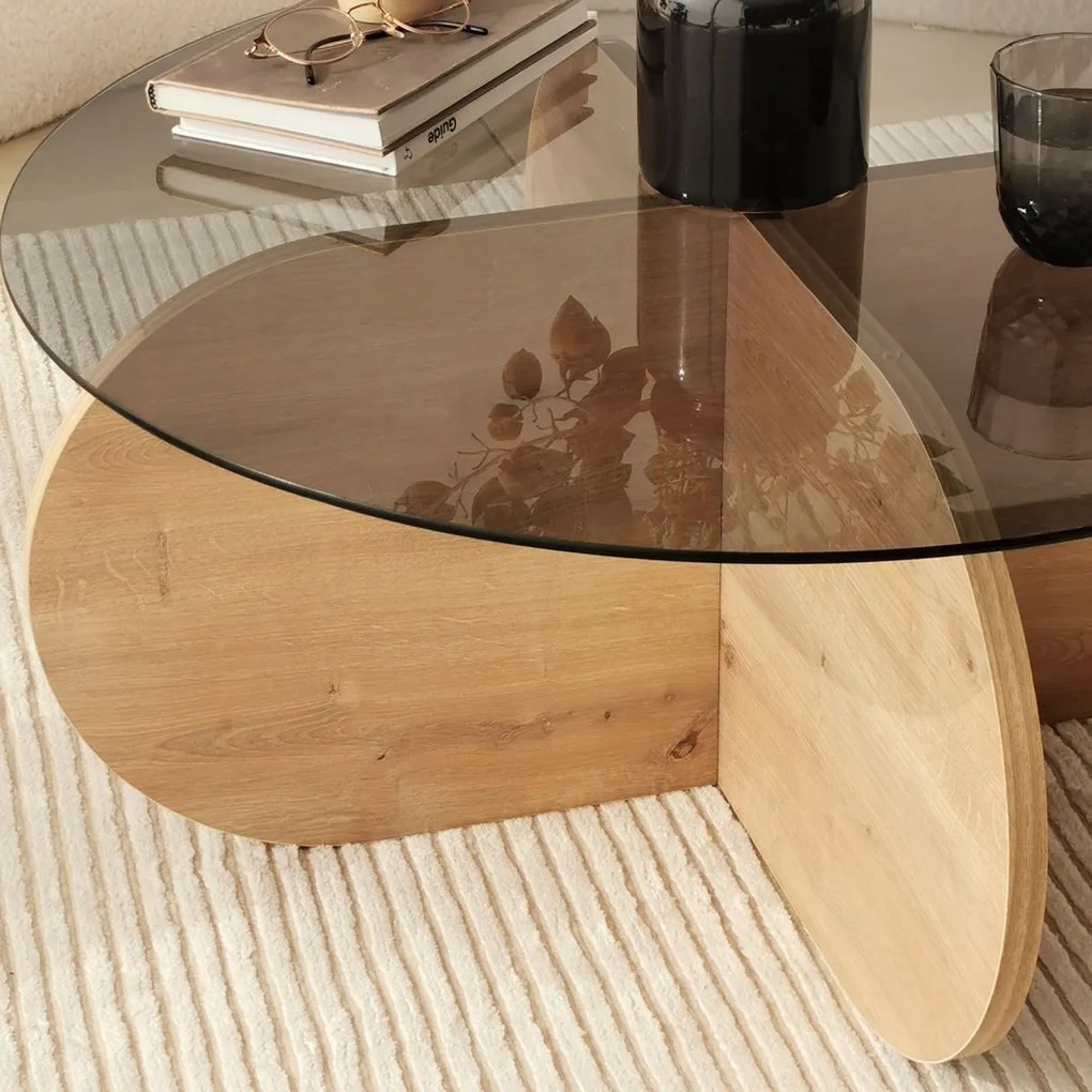 Stolik kawowy Bubble Sapphire Oak Fume