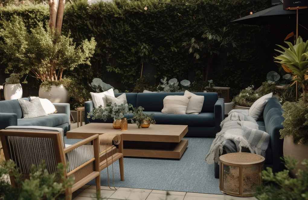 Dywan zewnętrzny Ereon  szary 240 cm x 330 cm