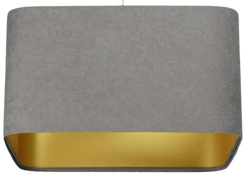 Lampa wisząca KWADRO SUE 40w20 szara/złota BPS KONCEPT