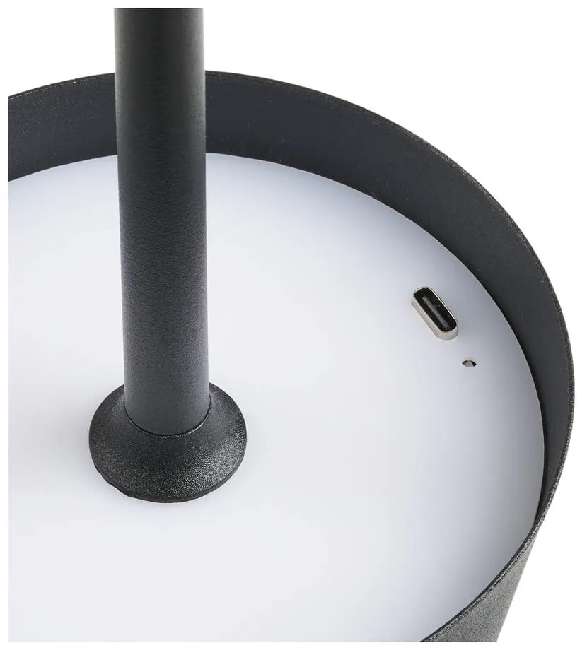 Czarna lampa stołowa LED (wysokość 37 cm) Bradford – House Nordic
