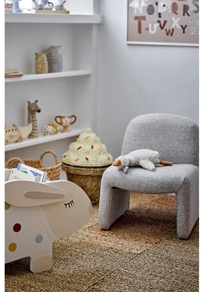 Szarobeżowy fotel dziecięcy Neel – Bloomingville Mini