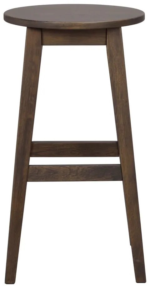 Ciemnobrązowe hokery zestaw 2 szt. z litego drewna dębowego (wysokość siedziska 65 cm) Austin – Rowico