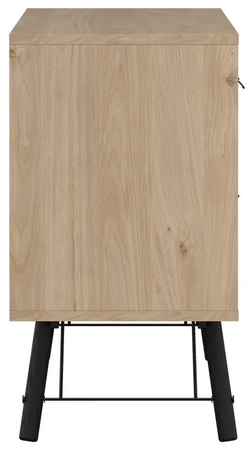 Komoda w dekorze dębu w naturalnym kolorze 150x72x40 cm Ry – Tvilum
