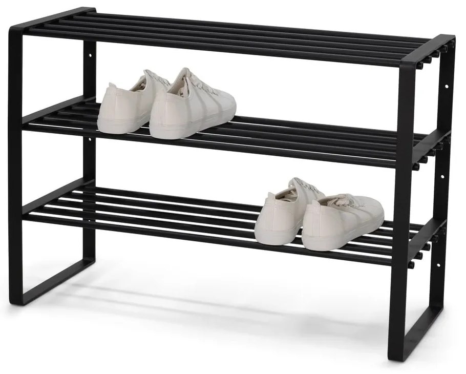 Czarny metalowy regał na buty Rex – Spinder Design