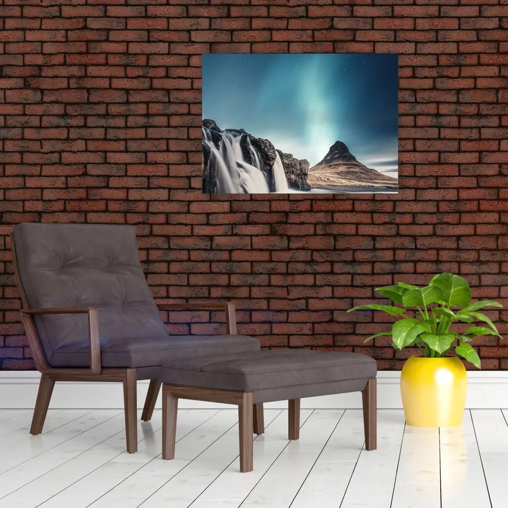 Obraz na szkle - wodospady (70x50 cm)