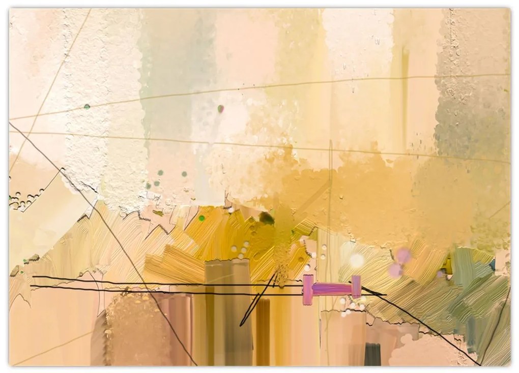 Obraz - Abstrakcja, obraz olejny (70x50 cm)