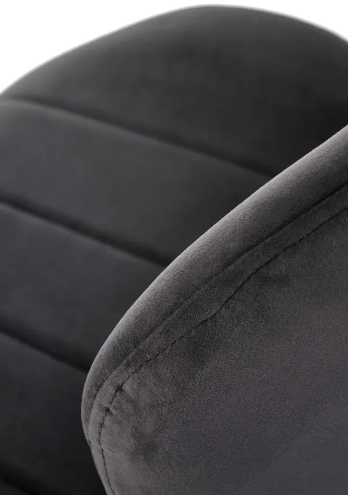 Krzesło tapicerowane K538 VELVET czarne HALMAR