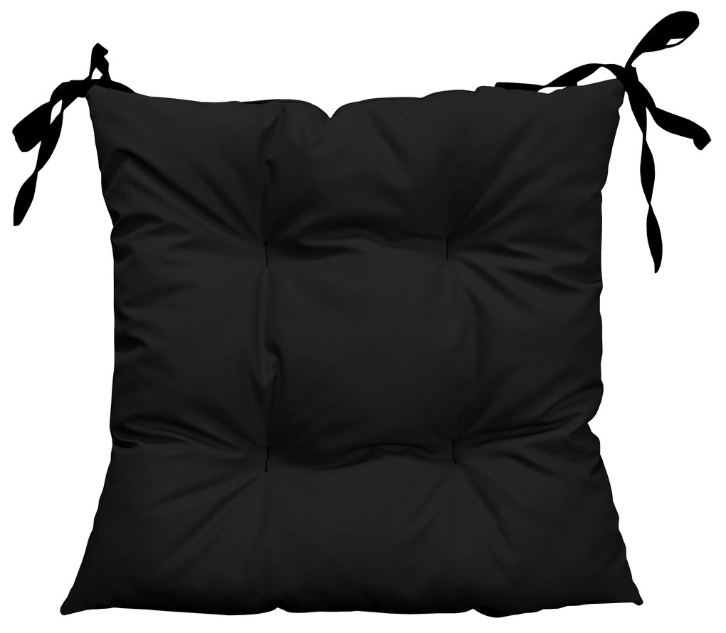 Poduszka wodoodporna na krzesło ogrodowe Oxford czarny 50x50