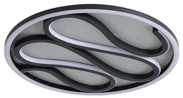 Searchlight 81100-39BK - ściemnialna oprawa sufitowa ZENDISC LED/20W/230V 3000K śr. 39 cm