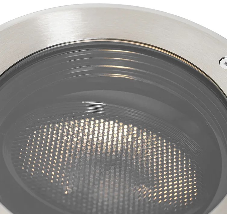 Zewnętrzny reflektor naziemny stalowy AR111 regulowany IP65 - Delux Honey