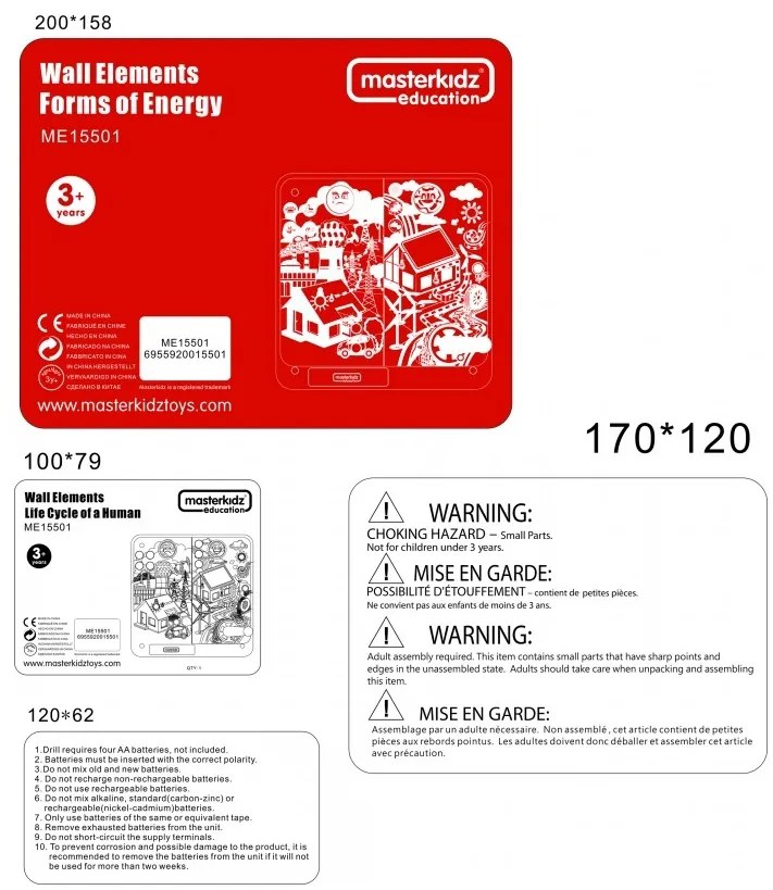 Masterkidz tablica edukacyjna energia odnawialna i nieodnawialna montessori