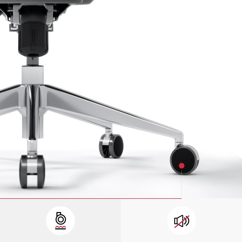 Fotel biurowy Diablo V-Basic, zgodny z normą BHP, kolor biało-szary