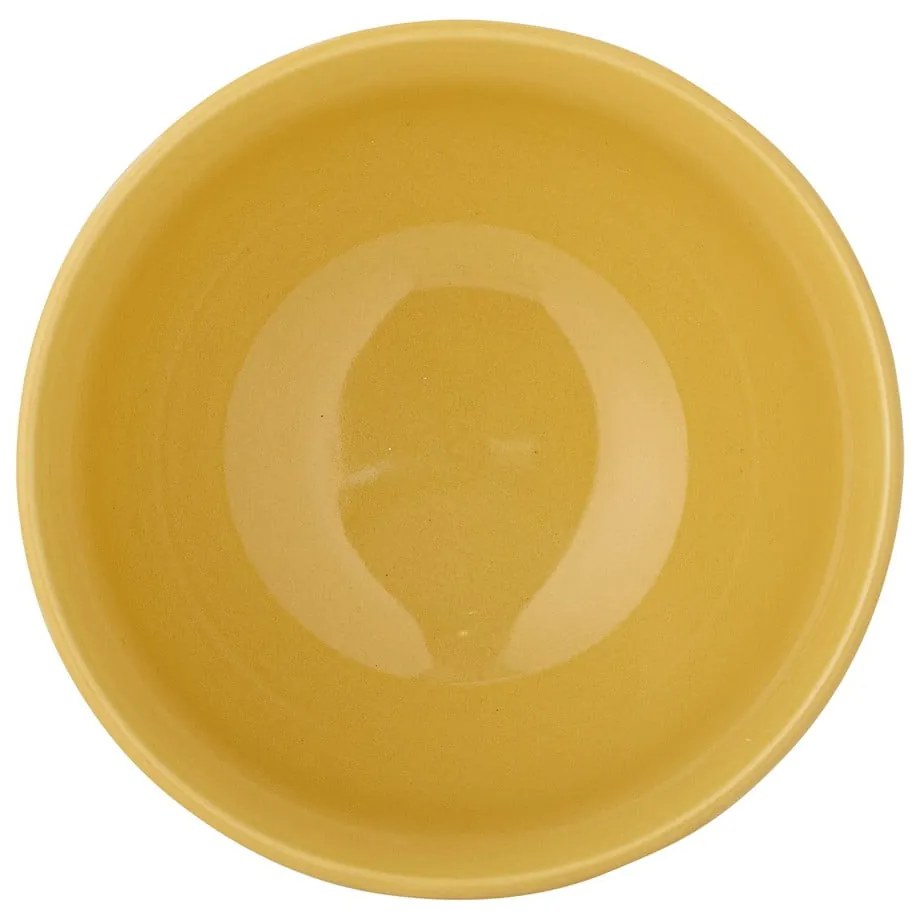 Żółto-kremowa kamionkowa miska dla dzieci ø 13,5 cm Celebrate – Bloomingville Mini