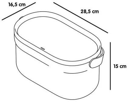 Plastia Pojemnik na bioodpady z ramą i workami,  taupe, 3,1 l