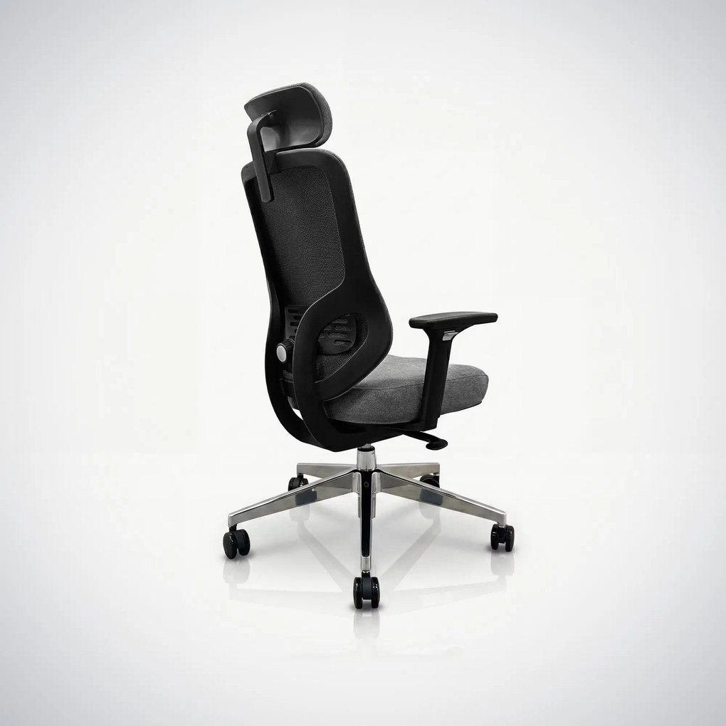 Ergonomiczny fotel biurowy ciemnoszary AXIS