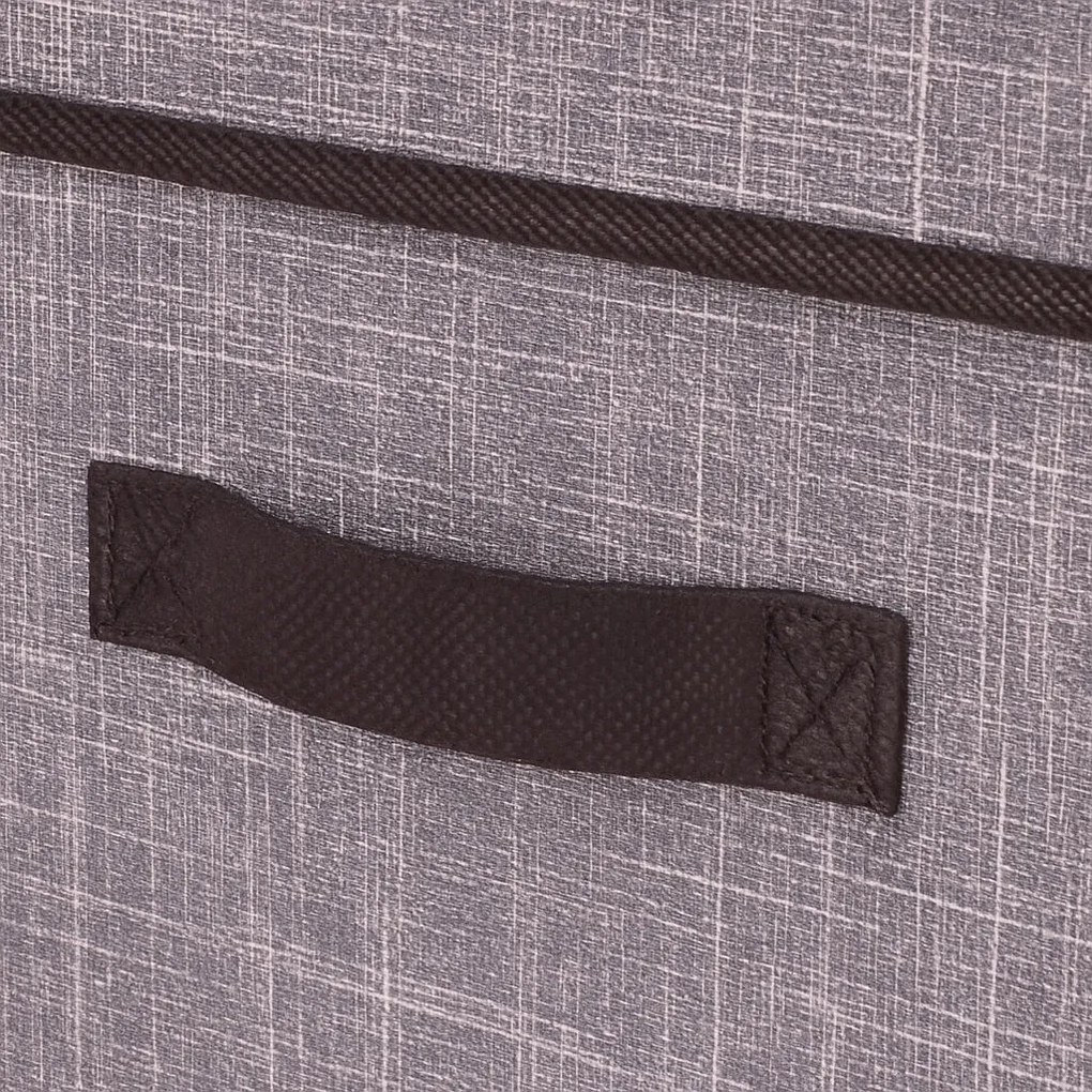 Organizer tekstylny Granatowy 60x40x30 cm z pokrywką pudełko do domu salonu