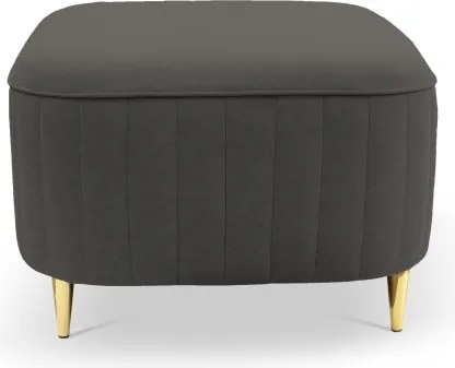 Pufa LAREN w kolorze szarym w tkaninie CASTEL 93