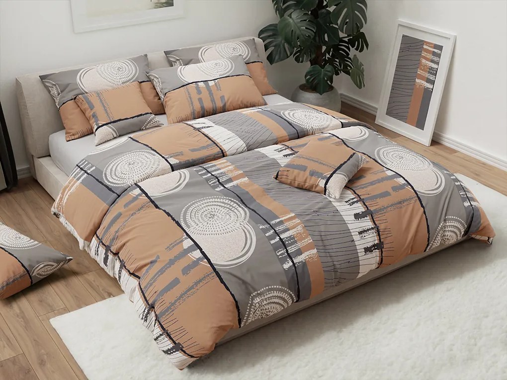 PrzytulneMieszkanie.pl PrzytulneMieszkanie.pl Bawełniana pościel PINIA szara Rozmiar pościeli: 70 x 90 cm | 140 x 220 cm