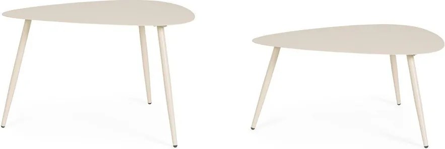 Stalowe stoliki ogrodowe zestaw 2 szt. 73,5x77,5 cm Yvonne – Bizzotto