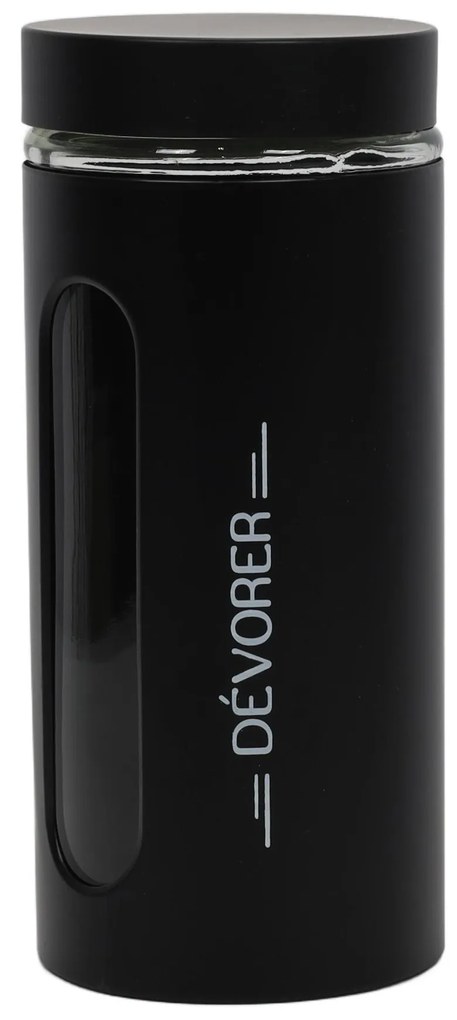 Pojemnik szklany na żywność BLACK, 1250 ml