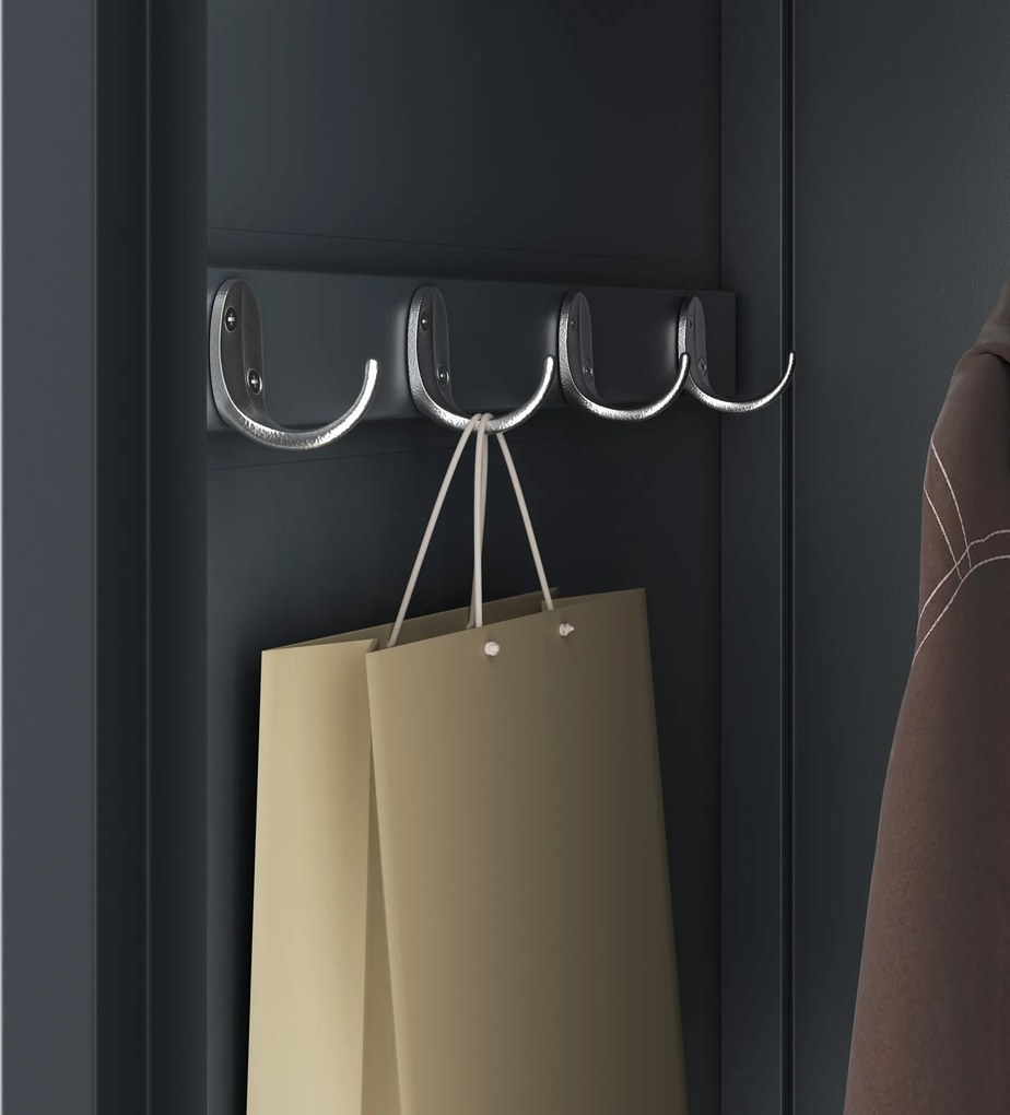 Szafka pracownicza metalowa antracytowa KACPER II 1 Plus 400 x 1800 x 500 mm