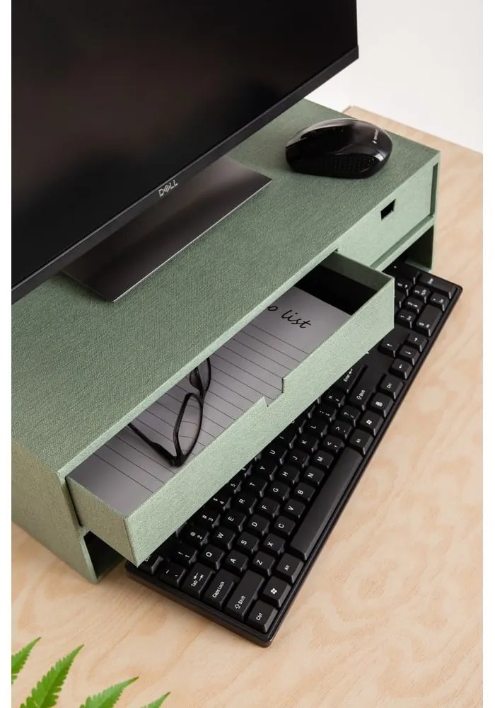 Kartonowy organizer na dokumenty z szufladką Ted Canvas Paper Laminate – Bigso