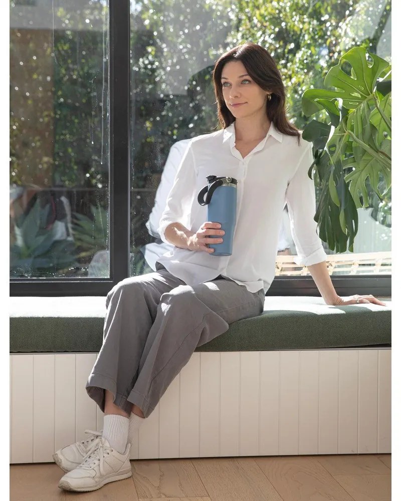 Szałwiowa podróżna butelka ze stali nierdzewnej 1 l Eco – Ladelle