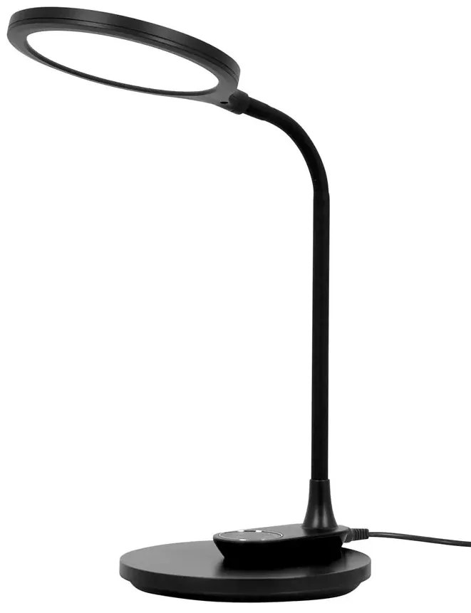Czarna dotykowa lampka LED na biurko - A681 F6-H27