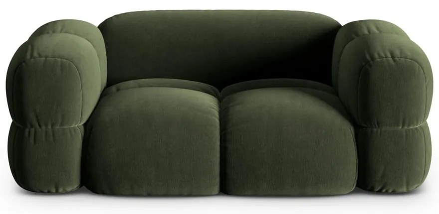 Zielona aksamitna sofa 180 cm Loretto – Cosmopolitan Design