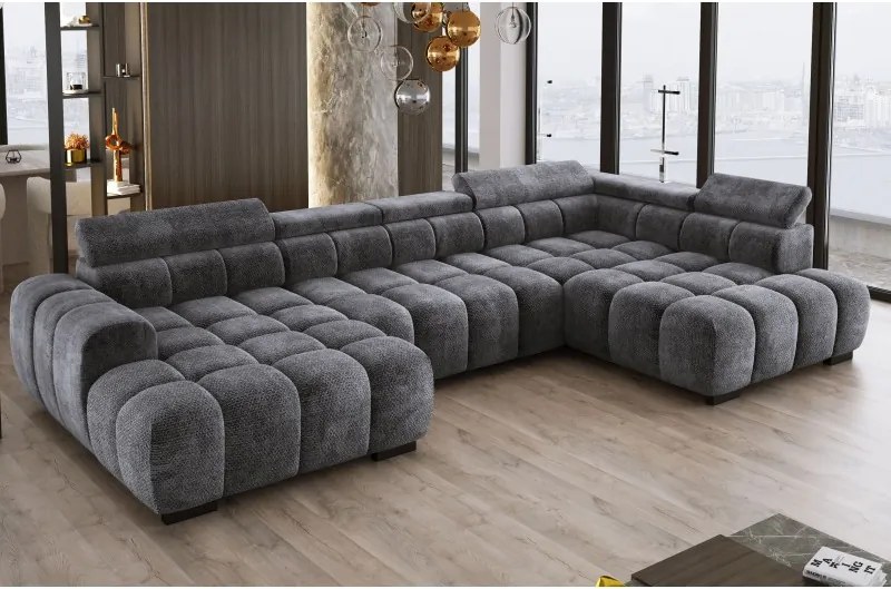 Narożnik BULL XL Prawostronny z elektryczną funkcją regulacji tkanina Eden 21 WERSAL