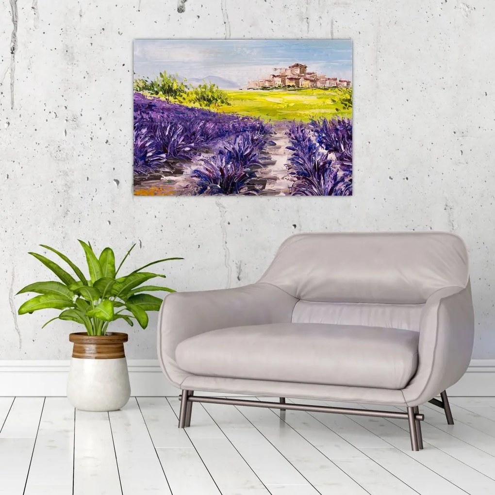 Obraz - Prowansja, Francja, malarstwo olejne (70x50 cm)