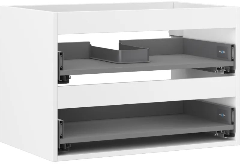 Mexen Box-A korpus szafki podumywalkowej 70 cm, 2 szuflady, biały mat - 91AX0-0700-470-2-01