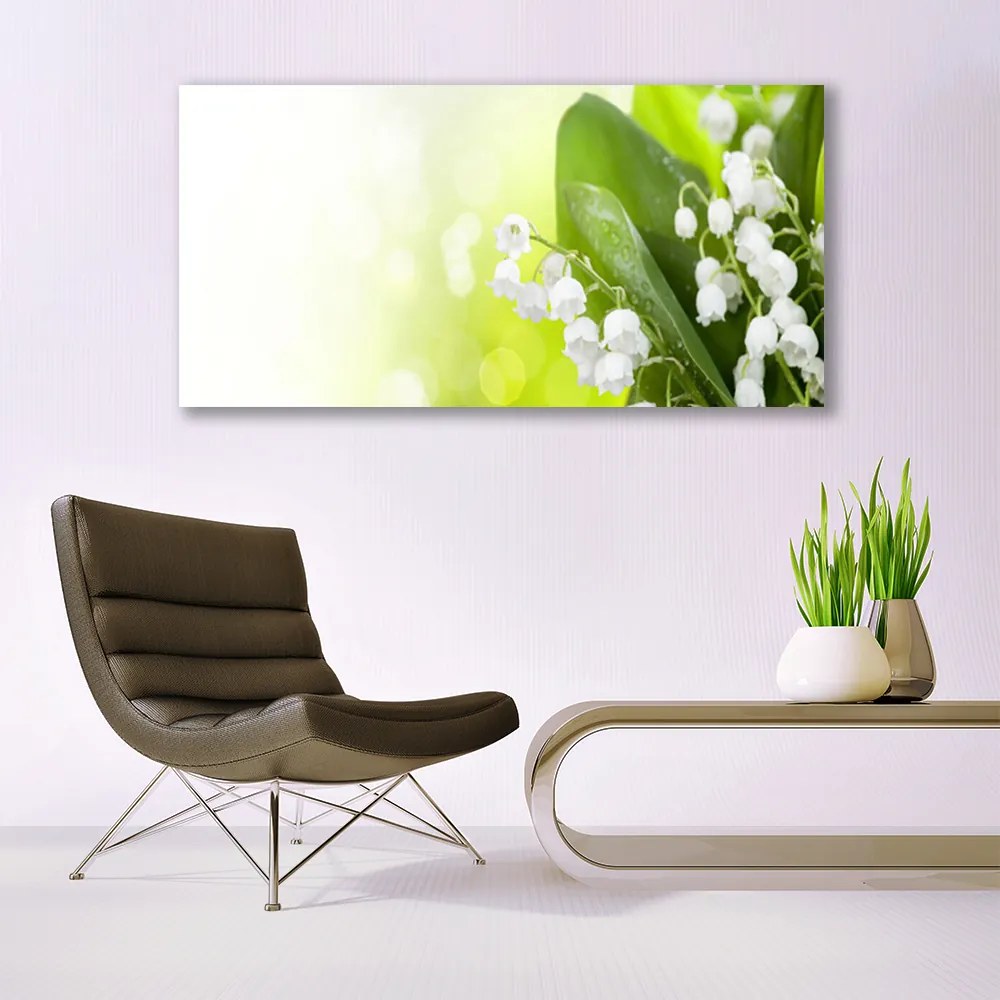 Obraz Canvas Konwalie Liście Kwiaty Łąka