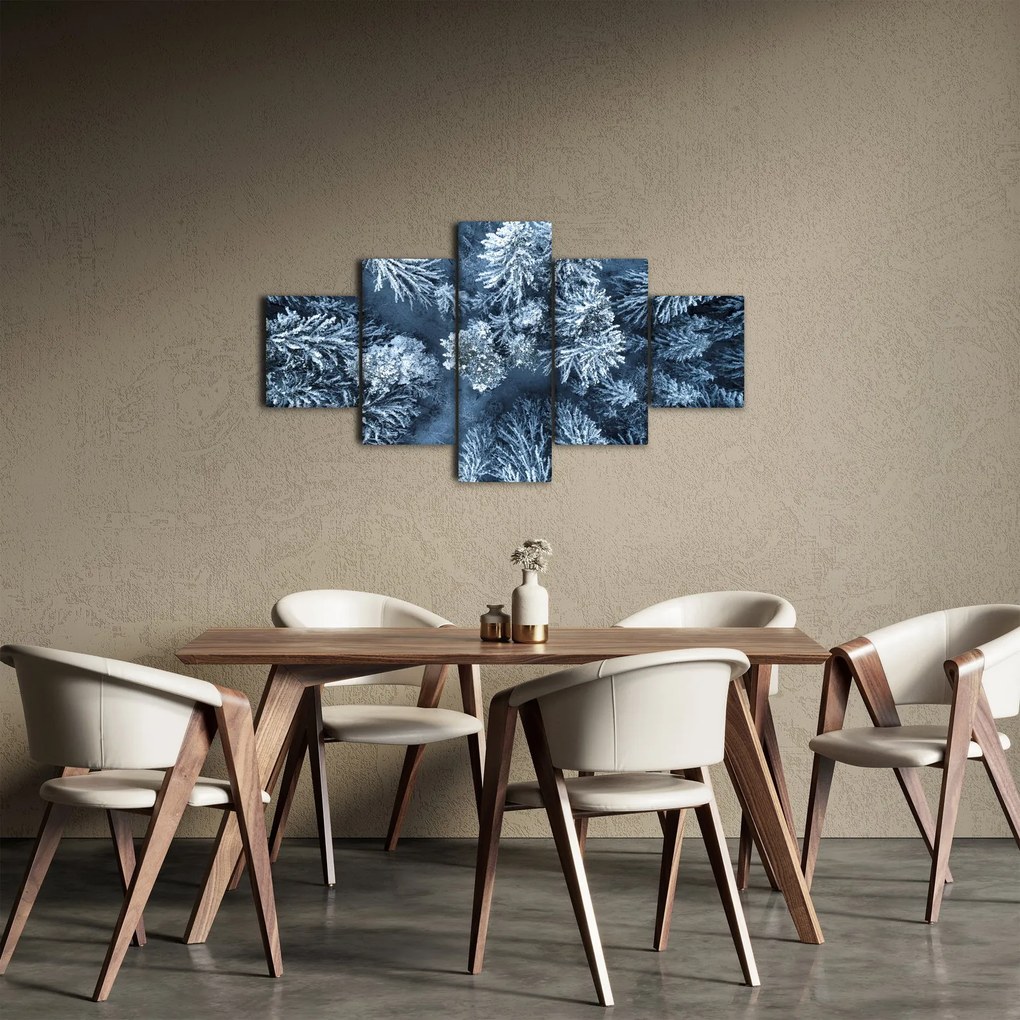 Obraz - Śnieżny las (125x70 cm)