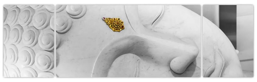 Obraz - Biały Budda (170x50 cm)