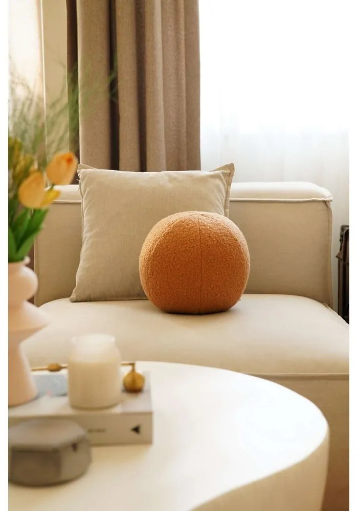 Poduszka dekoracyjna z materiału bouclé ø 20 cm Top – Mioli Decor