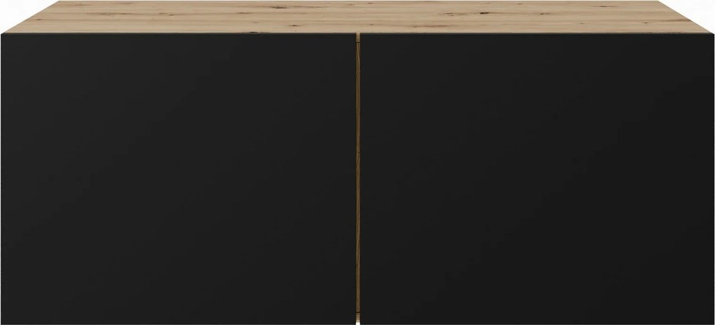 Szafka RTV wisząca MIVO 100 cm do Salonu pod Telewizor - Dąb artisan