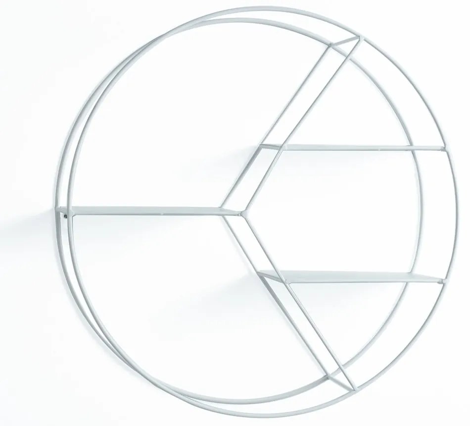Biała wielopoziomowa metalowa półka 45 cm Sorbo – Tomasucci