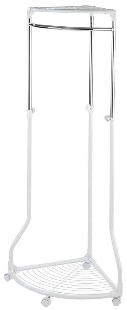 Narożny wieszak na ubrania - szafa na kółkach, WENKO