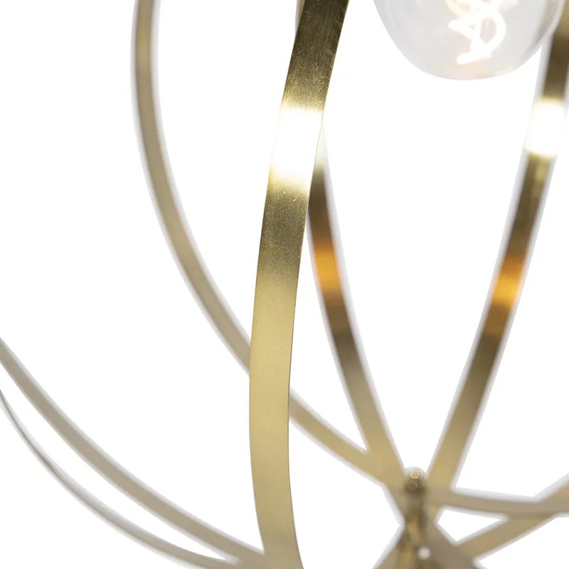 Wisząca lampa vintage mosiądz - Rings