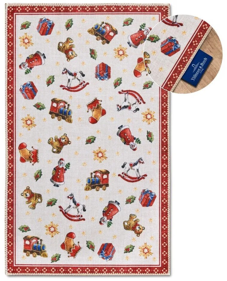 Czerwony dywan ze świątecznym motywem 50x80 cm Red Christmas – Villeroy&amp;Boch