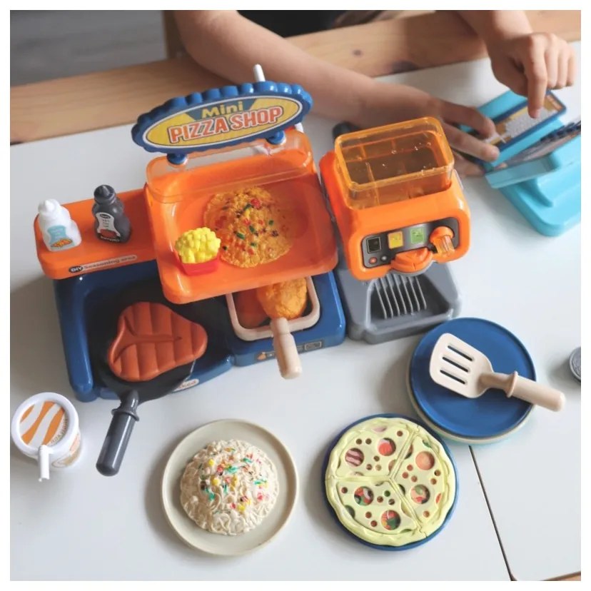 Woopie sklep restauracja fast food mini pizza shop 35 el.