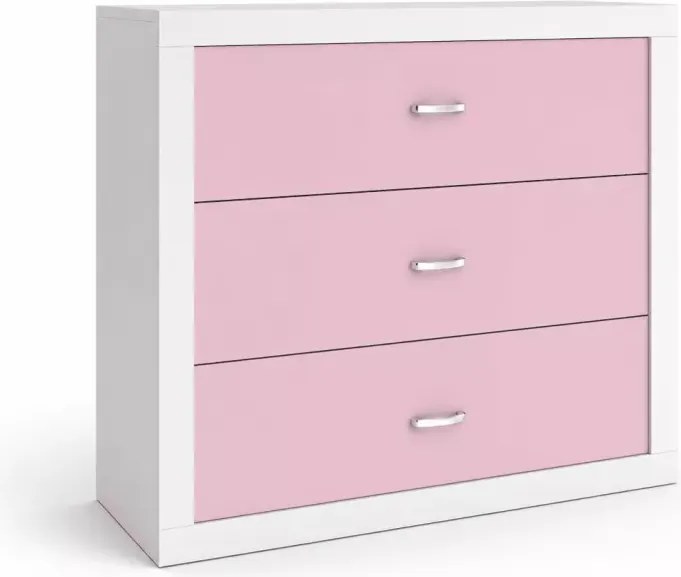 Komoda młodzieżowa Seal 100 cm nowoczesna do pokoju dziecięcego MDF biała i kolorowa